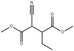 Butanedioic acid, 2-cyano-3-ethyl-, dimethyl ester (9CI) Structure