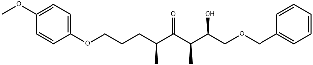 (2R,3R,5S)-3,5-DiMethyl-1-benzyloxy-2-hydroxy-8-(4-Methoxyphenoxy)-4-octanone Structure