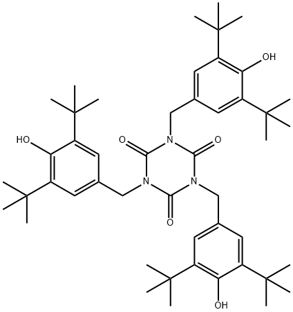 27676-62-6 1,3,5-トリス[[3,5-ビス(1,1-ジメチルエチル)-4-ヒドロキシフェニル]メチル]-1,3,5-トリアジン-2,4,6(1H,3H,5H)-トリオン