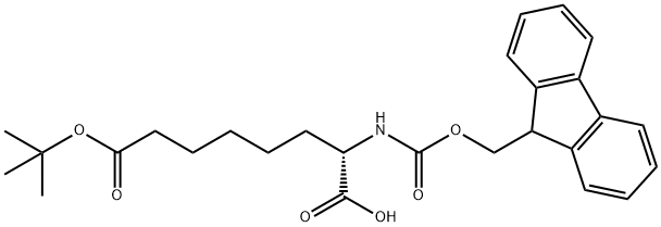 (S)-2-FMOC-AMINO-OCTANEDIOIC ACID 8-TERT-BUTYL ESTER Struktur