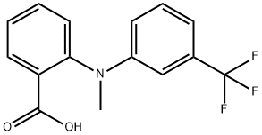 Benzoic  acid,  2-[methyl[3-(trifluoromethyl)phenyl]amino]- Structure