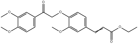 3-[4-[2-(3,4-DIMETHOXYPHENYL)-2-OXOETHOXY]-3-METHOXYPHENYL]-2-PROPENOIC ACID ETHYL ESTER,27702-45-0,结构式