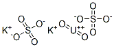 potassium uranyl sulfate Structure