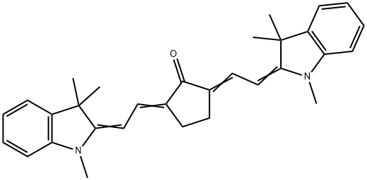 2,5-BIS[(E)-2-(1,3,3-TRIMETHYL-1,3-DIHYDRO-2H-INDOL-2-YLIDENE)ETHYLIDENE]CYCLOPENTANONE|