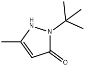 3H-Pyrazol-3-one,  2-(1,1-dimethylethyl)-1,2-dihydro-5-methyl- Structure