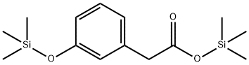 m-(Trimethylsilyloxy)phenylacetic acid trimethylsilyl ester Structure