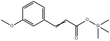 m-Methoxycinnamic acid trimethylsilyl ester Struktur