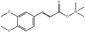 3-[3,4-ジメトキシフェニル]プロペン酸トリメチルシリル 化学構造式