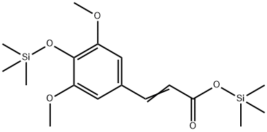 3-[3,5-Dimethoxy-4-(trimethylsilyloxy)phenyl]propenoic acid trimethylsilyl ester 结构式