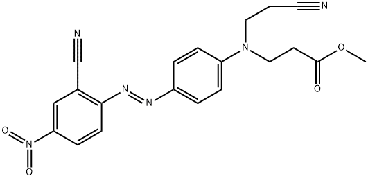 methyl N-(2-cyanoethyl)-N-[4-[(2-cyano-4-nitrophenyl)azo]phenyl]-beta-alaninate Structure