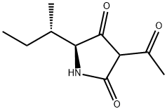 (5S)-3-Acetyl-5-[(S)-1-methylpropyl]-2,4-pyrrolidinedione Structure