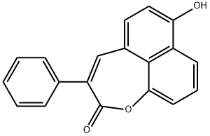 7-Hydroxy-3-phenyl-2H-naphth[1,8-bc]oxepin-2-one 结构式