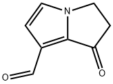 1H-Pyrrolizine-7-carboxaldehyde, 2,3-dihydro-1-oxo- (8CI,9CI) 化学構造式