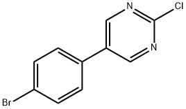 PYRIMIDINE, 5-(4-BROMOPHENYL)-2-CHLORO- 结构式