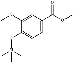 3-Methoxy-4-[(trimethylsilyl)oxy]benzoic acid methyl ester Structure