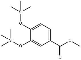 3,4-Bis(trimethylsiloxy)benzoic acid methyl ester Structure