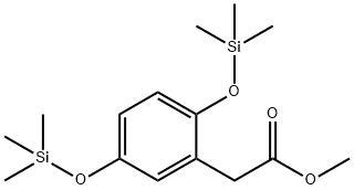 [2,5-ビス(トリメチルシリルオキシ)フェニル]酢酸メチル 化学構造式
