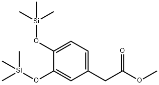 [3,4-Bis(trimethylsiloxy)phenyl]acetic acid methyl ester,27798-64-7,结构式