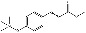 [4-(Trimethylsiloxy)phenyl]propenoic acid methyl ester Structure