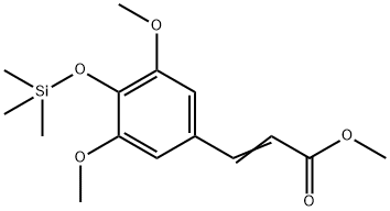 3-[3,5-Dimethoxy-4-[(trimethylsilyl)oxy]phenyl]acrylic acid methyl ester Structure