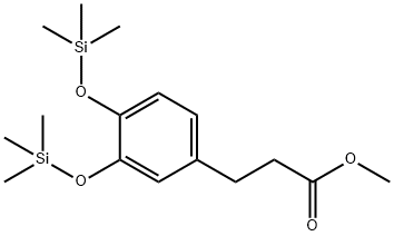 3-[3,4-Bis(trimethylsilyloxy)phenyl]propionic acid methyl ester Structure