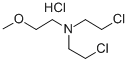 BIS(2-CHOROETHYL)-2-METHOXYETHYLAMINE Struktur