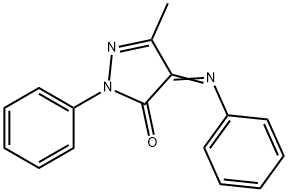 2,4-Dihydro-5-methyl-2-phenyl-4-(phenylimino)-3H-pyrazol-3-one Structure