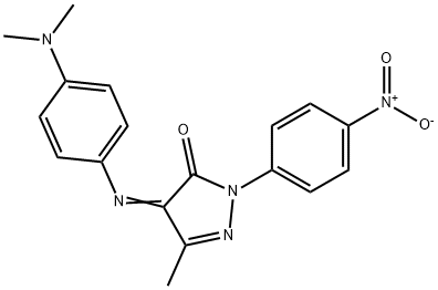 4-[[4-(Dimethylamino)phenyl]imino]-2,4-dihydro-5-methyl-2-(4-nitrophenyl)-3H-pyrazol-3-one Structure