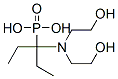 Diethyl-N,N-di-(2-hydroxyethyl)aminomethylphosphonat Structure