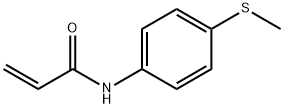 N-[4-(メチルチオ)フェニル]プロペンアミド 化学構造式