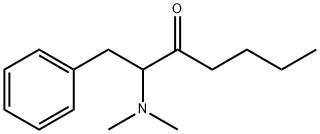 2-Dimethylamino-1-phenyl-3-heptanone Structure