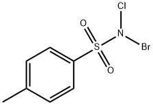 N-ブロモ-N-クロロ-4-メチルベンゼンスルホンアミド 化学構造式