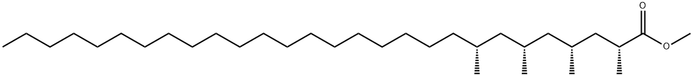 [2R,4R,6R,8R,(-)]-2,4,6,8-Tetramethyloctacosanoic acid methyl ester,27829-61-4,结构式