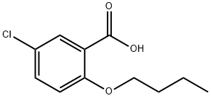 2-ブトキシ-5-クロロ安息香酸 化学構造式