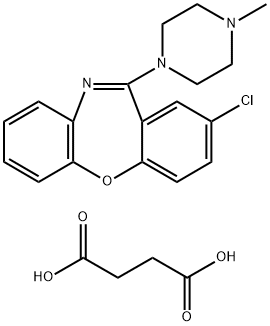 Bernsteinsure, Verbindung mit 2-Chlor-11-(4-methylpiperazin-1-yl)dibenz[b,f][1,4]oxazepin (1:1)