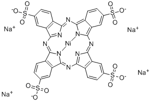 四磺化酞菁镍钠盐, 27835-99-0, 结构式
