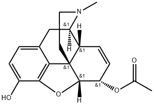 6-ACETYLMORPHINE Struktur