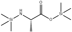 N-Trimethylsilyl-L-alanine trimethylsilyl ester 结构式