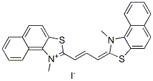 1-methyl-2-[3-(1-methylnaphtho[1,2-d]thiazolin-2-ylidene)propenyl]naphtho[1,2-d]thiazolium iodide|