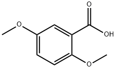 2,5-ジメトキシ安息香酸 化学構造式