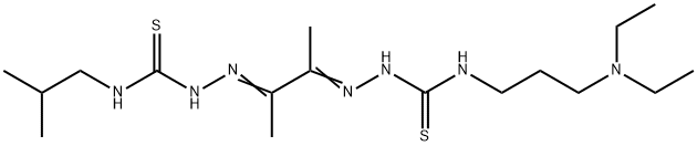 27854-21-3 4-[3-(Diethylamino)propyl]-4'-(2-methylpropyl)[1,1'-(1,2-dimethyl-1,2-ethanediylidene)bisthiosemicarbazide]