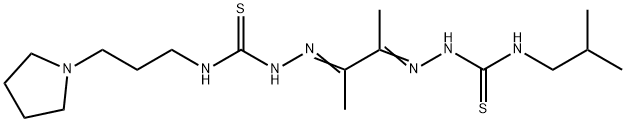 4-(2-Methylpropyl)-4'-[3-(pyrrolidin-1-yl)propyl][1,1'-(1,2-dimethyl-1,2-ethanediylidene)bisthiosemicarbazide]|