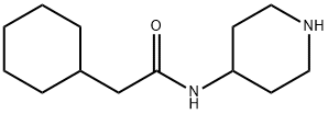 2-cyclohexyl-N-(piperidin-4-yl)acetamide Struktur