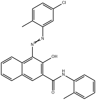 4-[(5-chloro-o-tolyl)azo]-3-hydroxy-2-naphtho-o-toluidide Struktur