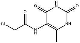 2-氯-N-(6-甲基-2,4-二氧-1,2,3,4-四氢-嘧啶-5-基)-乙酰胺, 27870-38-8, 结构式