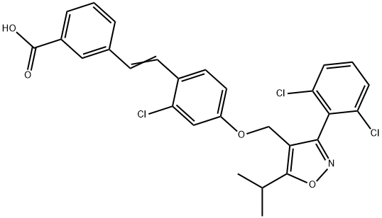 278779-30-9 3-(2,6-二氯苯基)-4-(3'-羧基-2-氯二苯乙烯-4-基)氧甲基-5-异丙基异恶唑