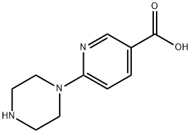 6-PIPERAZIN-1-YL-NICOTINIC ACID Structure