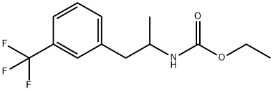 N-[1-メチル-2-[3-(トリフルオロメチル)フェニル]エチル]カルバミド酸エチル 化学構造式