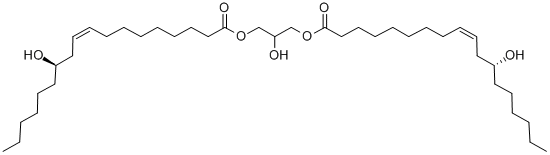 R-(Z)-12-羟基-9-十八烯酸与1,2,3-丙三醇的二酯, 27902-24-5, 结构式