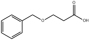 3-(ベンジルオキシ)プロパン酸 化学構造式